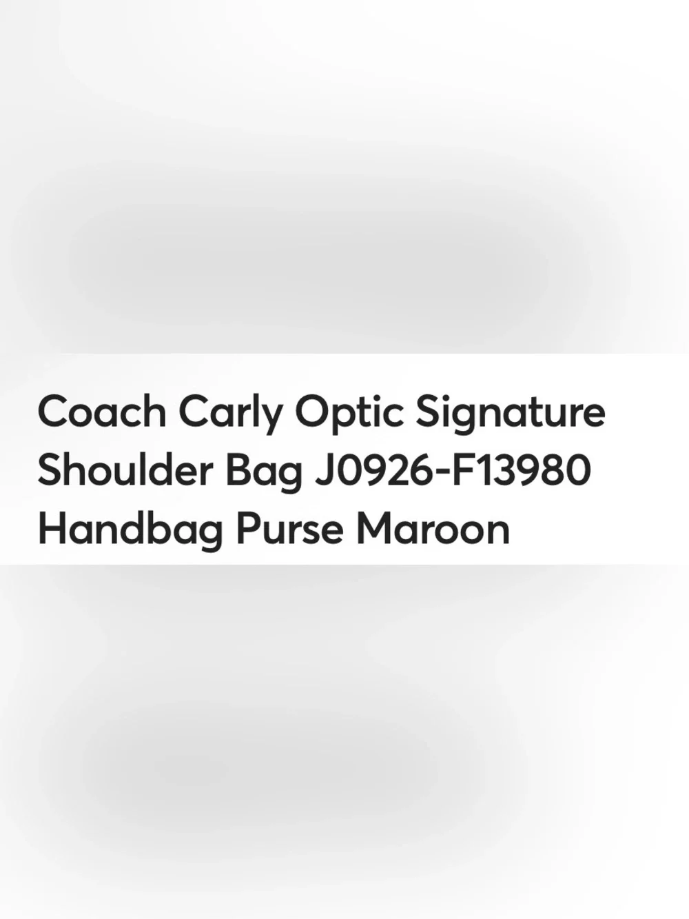 Coach Plum Logo Jacquard Shoulder Bag